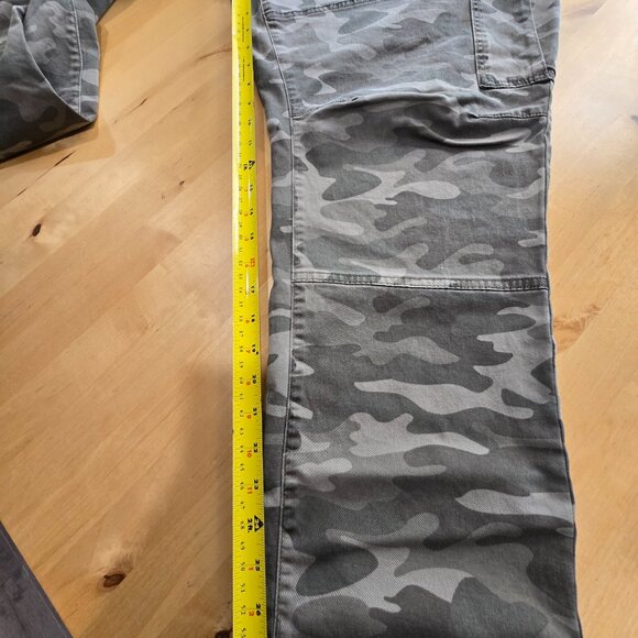 NO BOUNDARIES Nobo Men’s 2X Green Camo Camouflage Cargo Pants Draw String waist - Picture 5 of 6